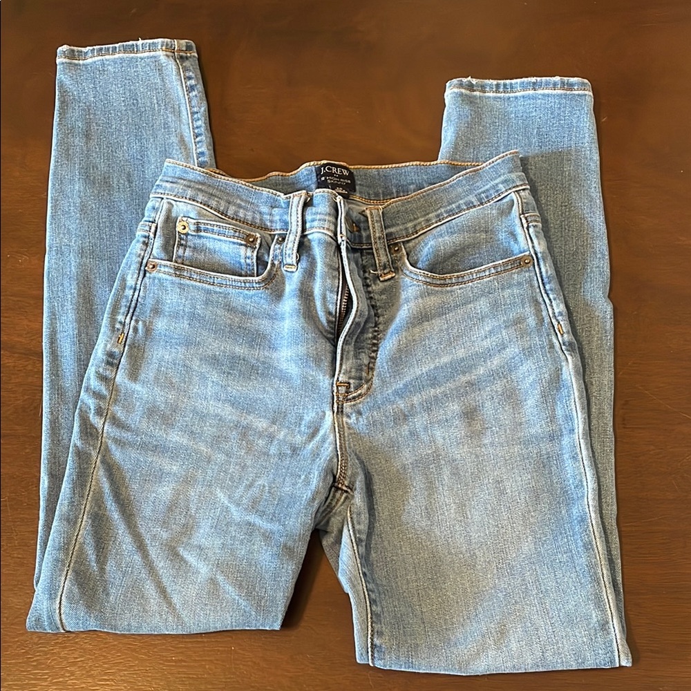 J. Crew 10” High-Rise Skinny Blue Jeans - Picture 4 of 9